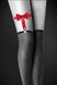 Сексуальная подвязка-гартер с бантиком из экокожи на ногу Bijoux Pour Toi - WITH BOW SO2221 фото 1