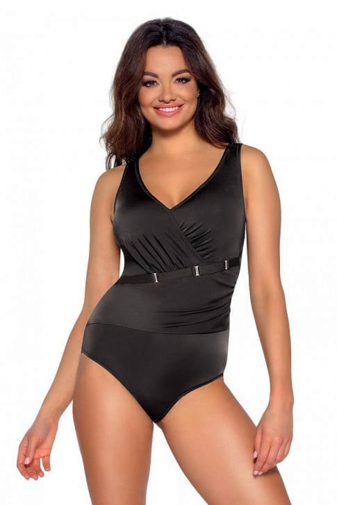 One-piece swimsuit with padded cup Ava SKJ 48 Black 75F