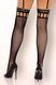 Stockings with a belt with lace Cofashion Morisan, Black, S, M, S/M