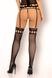 Stockings with a belt with lace Cofashion Morisan, Black, S, M, S/M