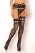 Stockings with a belt with lace Cofashion Morisan, Black, S, M, S/M