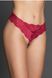 Thong panties with black pearls Ebony Your Night Paris Red S