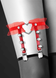 Гартер на ногу, сексуальная подвязка с сердечком Bijoux Pour Toi - WITH HEART AND SPIKES  SO2224 фото 1