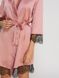 Халат женский шелкковый-сатин с кружевом Serenade 301 Персиковый XL L64660 фото 4