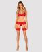 Комплект с поясом Obsessive Ingridia garter belt set Красный XS/S 100412 фото 3