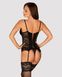Очаровательный кружевной корсет с пажами для чулок Obsessive Laurise corset 92891 фото 2