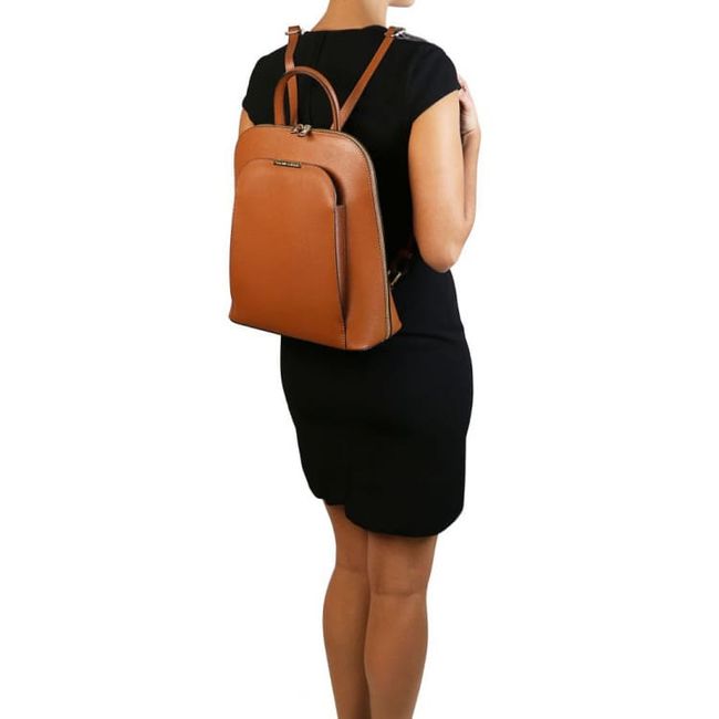 Жіночий рюкзак шкіряний із саф'янової шкіри Tuscany TL141631 1631_1_4 фото