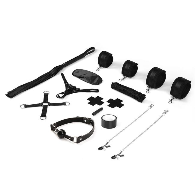 BDSM set Liebe Seele Bound You set 12 items Black