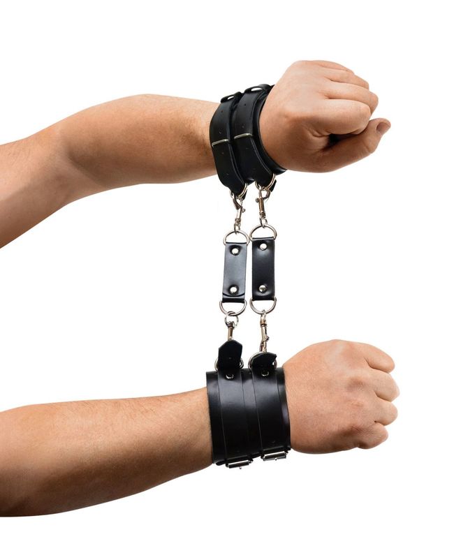 Men's handcuffs Art of Sex Handcuffs Dragons man Black One Size