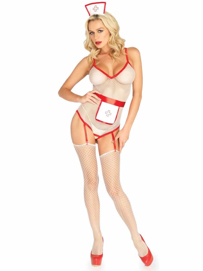 Ролевой костюм Leg Avenue Roleplay TLC Nurse One size Белый SO8602 фото