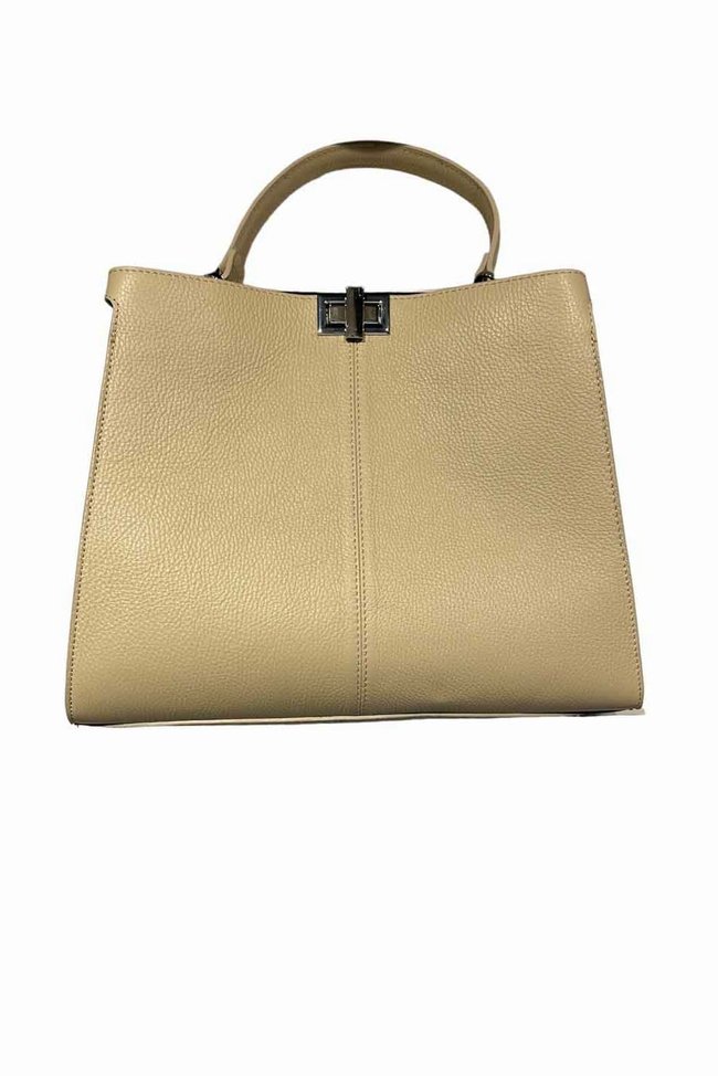 Кожаная женская сумка Italian Bags 11817 Бежевая 11817_beige фото