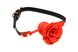 Кляп Master Series Blossom Silicone Rose Gag Красно-черный One Size SO8801 фото 1
