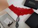 Thong panties with black pearls Ebony Your Night Paris Red S