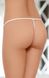 Thong panties with a slit Softline G-String 2427 with a bow, White, S, M, L, S/M/L