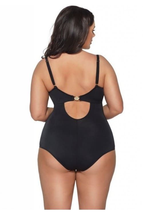 One-piece swimsuit with padded cup Ava SKJ 58 Black 85G