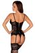 Очаровательный кружевной корсет с пажами для чулок Obsessive Laurise corset 92892 фото 6