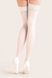 Gabriella Calze Linette 20 den seamed stockings with lace (9 cm), White, 1, 2, 1/2