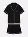 Primark Cares Pyjamas 80215 Shirt and Shorts, Black, XL