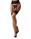 Stockings with lace garter Obsessive Nutris, Black, M, L