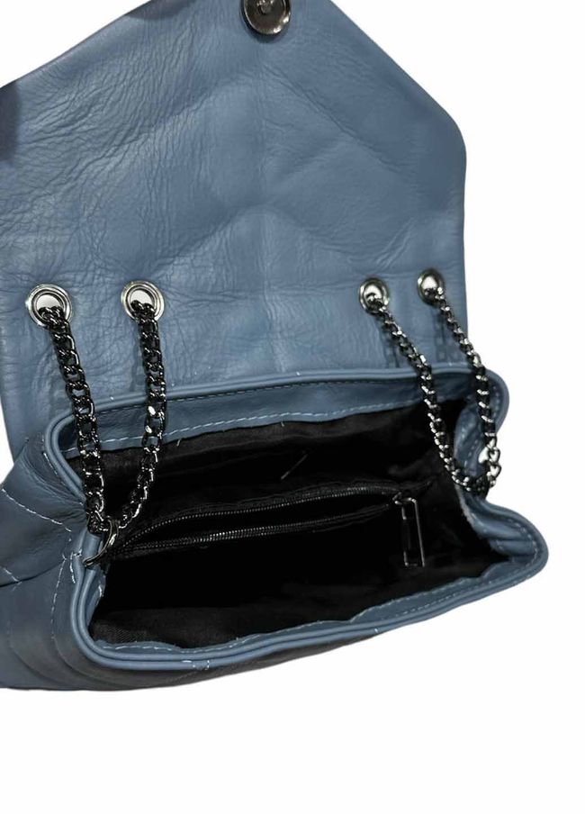Стильна сумка крос-боді з ланцюжком Italian Bags 11932 11932_sky фото