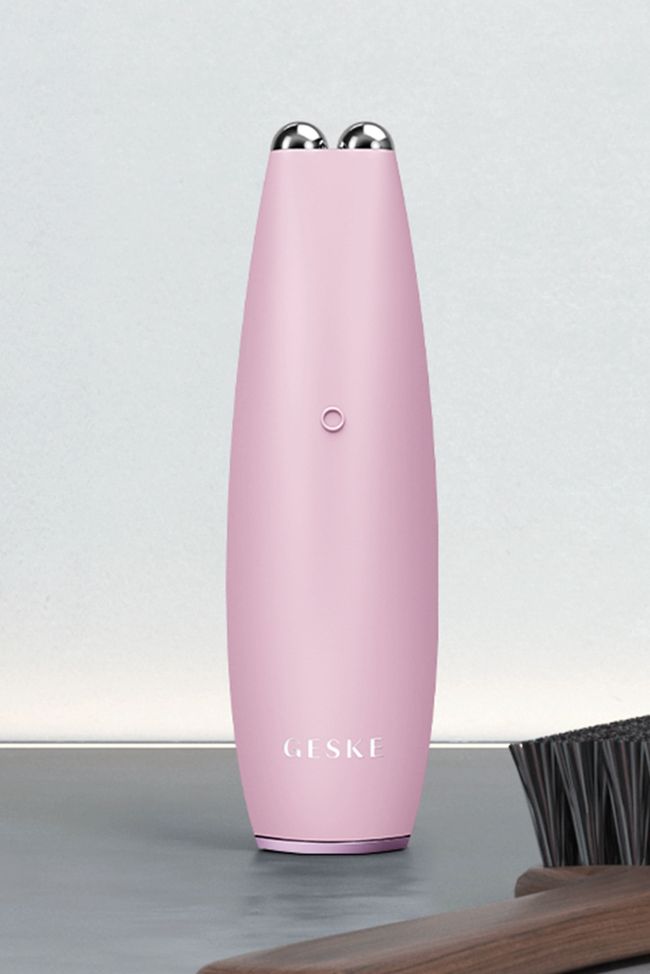 Микротоковая ручка для подтяжки лица GESKE MicroCurrent Face-Lift Pen 6в1 pink