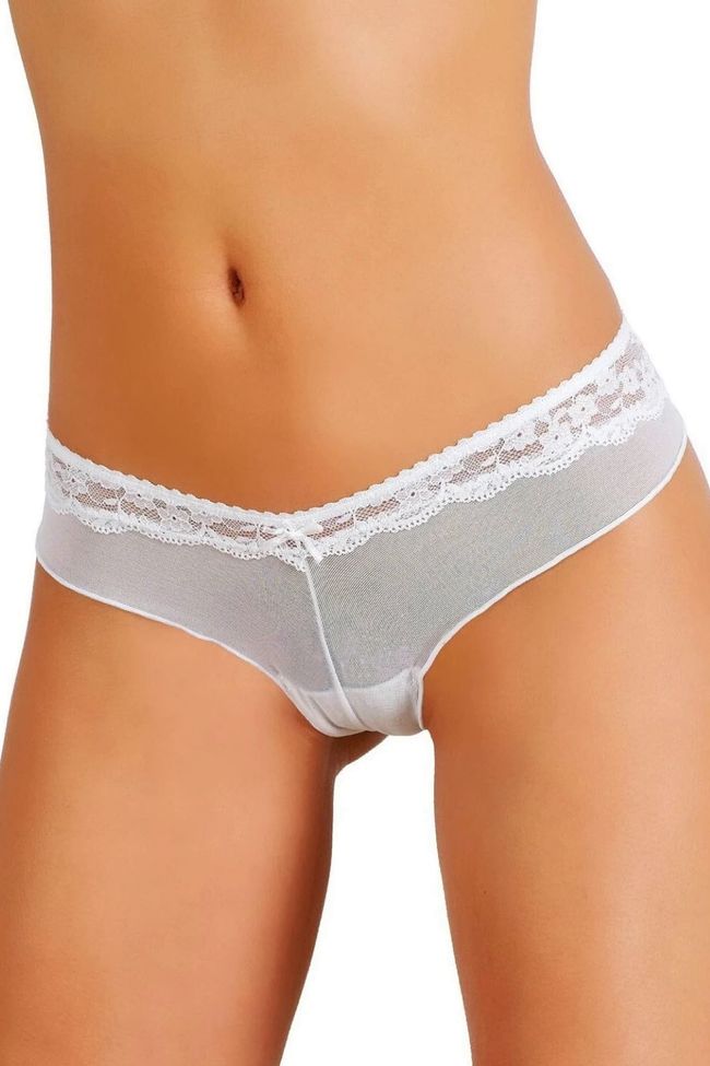 Thong with lace JADEA 1443, White, M