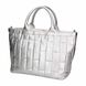 Большая кожаная сумка шоппер Italian Bags san0084 san0084_silver фото 2