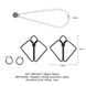 Затискачі для сосків з важкою підвіскою LOCKINK Nipple Clamps with Heavy Pendant SX0845 фото 4