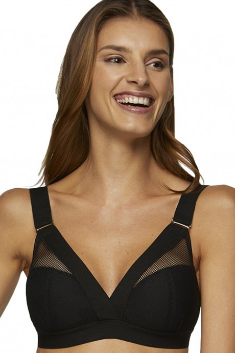 Bra with soft cup without wires Kinga Lara WB-748 Black 70B