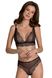 Passion AMBERLY SET bralette and brazilian, Black, L, XL, L/XL