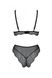 Passion AMBERLY SET bralette and brazilian, Black, L, XL, L/XL