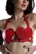 Bra Heart Leather Feral Feelings Hearts Bra, Red, ONE SIZE, ONE SIZE