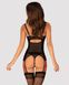Сітчастий ефектний корсет Obsessive Glandez corset 100400 фото 2