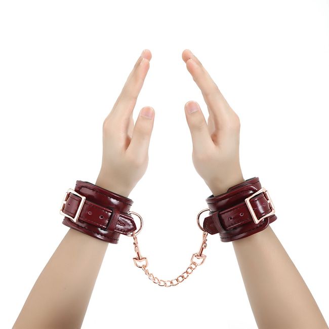 Handcuffs Liebe Seele Wine Red Wirst Cuffs Burgundy One Size