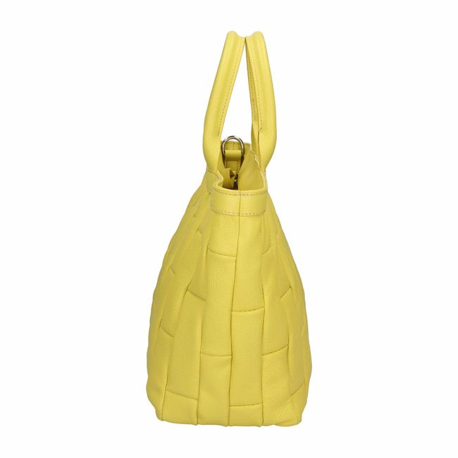Велика шкіряна сумка шоппер Italian Bags san0084 san0084_yellow фото
