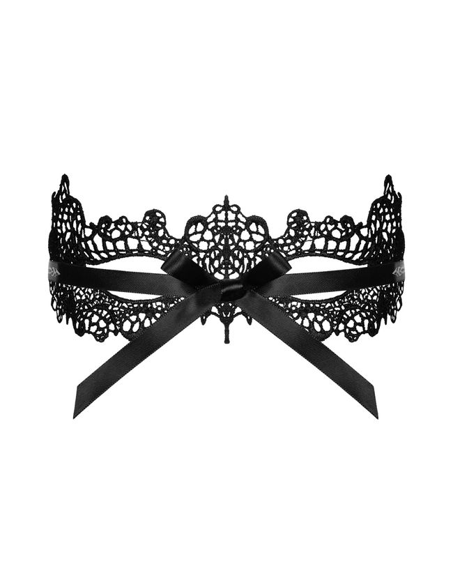 Lace Eye Mask Obsessive A701, Black, ONE SIZE, ONE SIZE