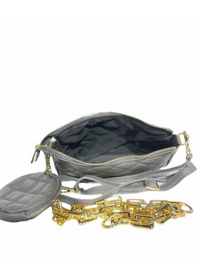 Сумка кожана на плечо Italian Bags 11718 11718_gray фото