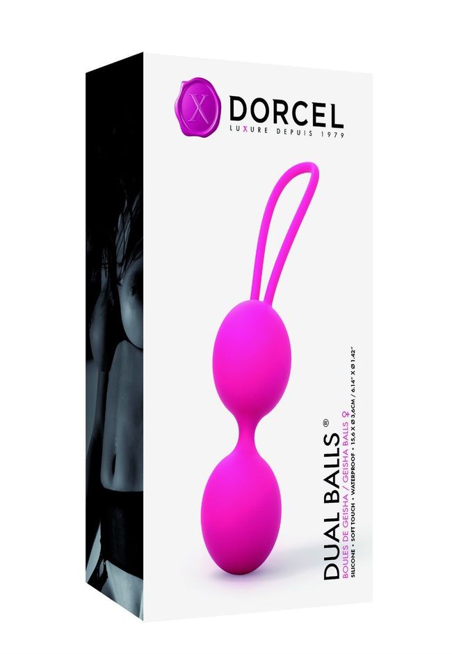 Вагінальні кульки Dorcel Dual Balls, діаметр 3,6 см, вага 55 г SO2699 фото