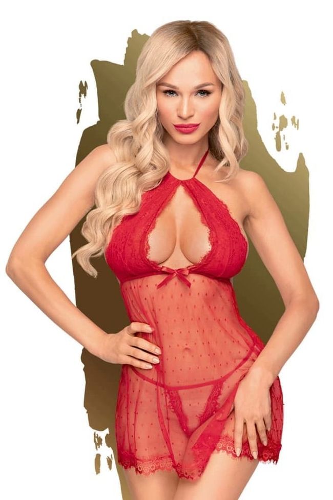 Peignoir and panties Penthouse Libido Boost Red M/L