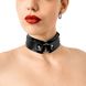 Leather BDSM collar with ring Art of Sex Martina Collar with ring, Black, ONE SIZE, ONE SIZE