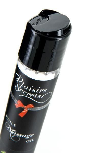 Масажна олія Plaisirs Secrets (59 мл) з афродизіаками, їстівна, подарункова упаковка SO1838 фото