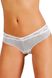 Thong with lace JADEA 1443, White, L