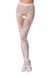 Beautiful erotic fishnet tights-bodystocking with intimate cutout Passion S007, White, S, M, L, S/M/L