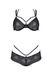 Lace set Passion DROSERA BIKINI (bra and culotte panties), Black, 2XL, 3XL, 2XL/3XL