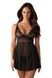 Peignoir Obsessive Idyllia babydoll Black S/M