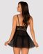 Peignoir Obsessive Idyllia babydoll Black S/M