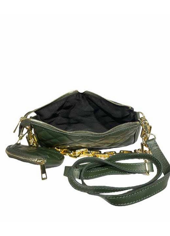 Сумка кожана на плечо Italian Bags 11718 11718_green фото