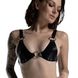 Bra Leather Feral Feelings Bikini Top, Black, ONE SIZE, ONE SIZE