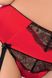 Комплект белья с открытым лифом Passion Exclusive BRIDA SET OpenBra красный PS22725 фото 2
