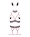 Сексуальный костюм кошечки с леопардовым принтом Obsessive Catriny Розово-черный S/M 96009 фото 5
